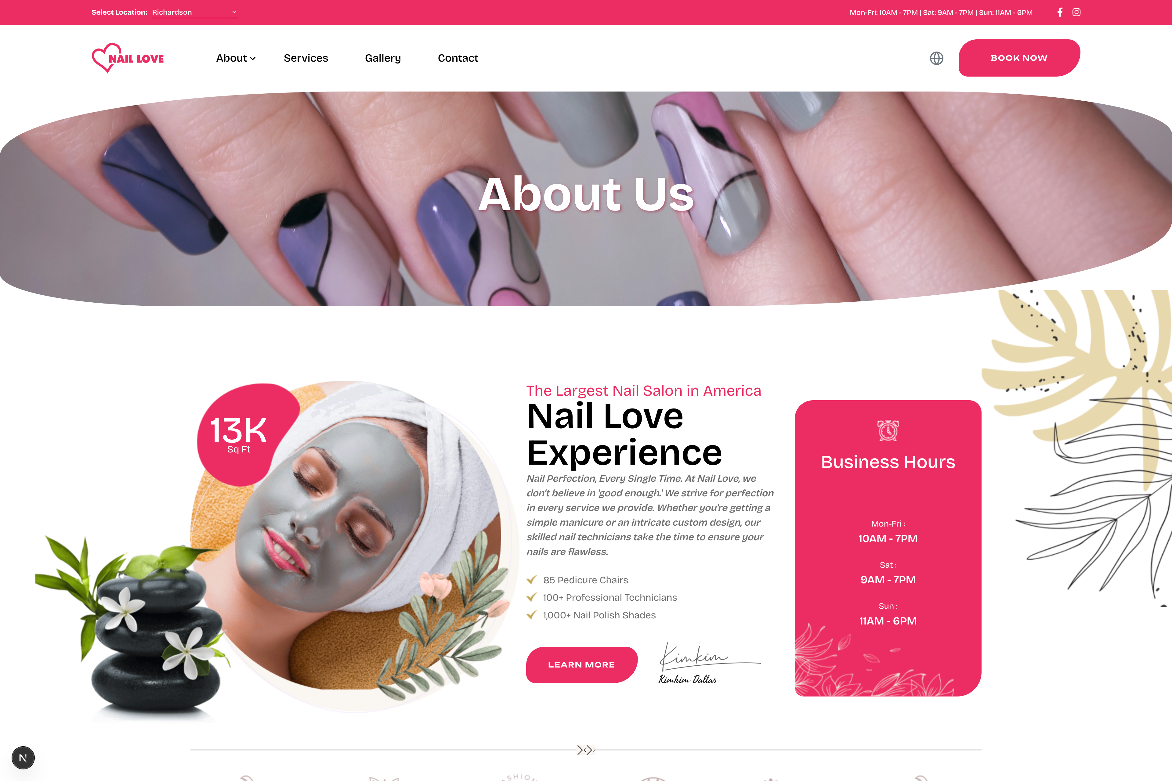 Nail Love Pedicure Area