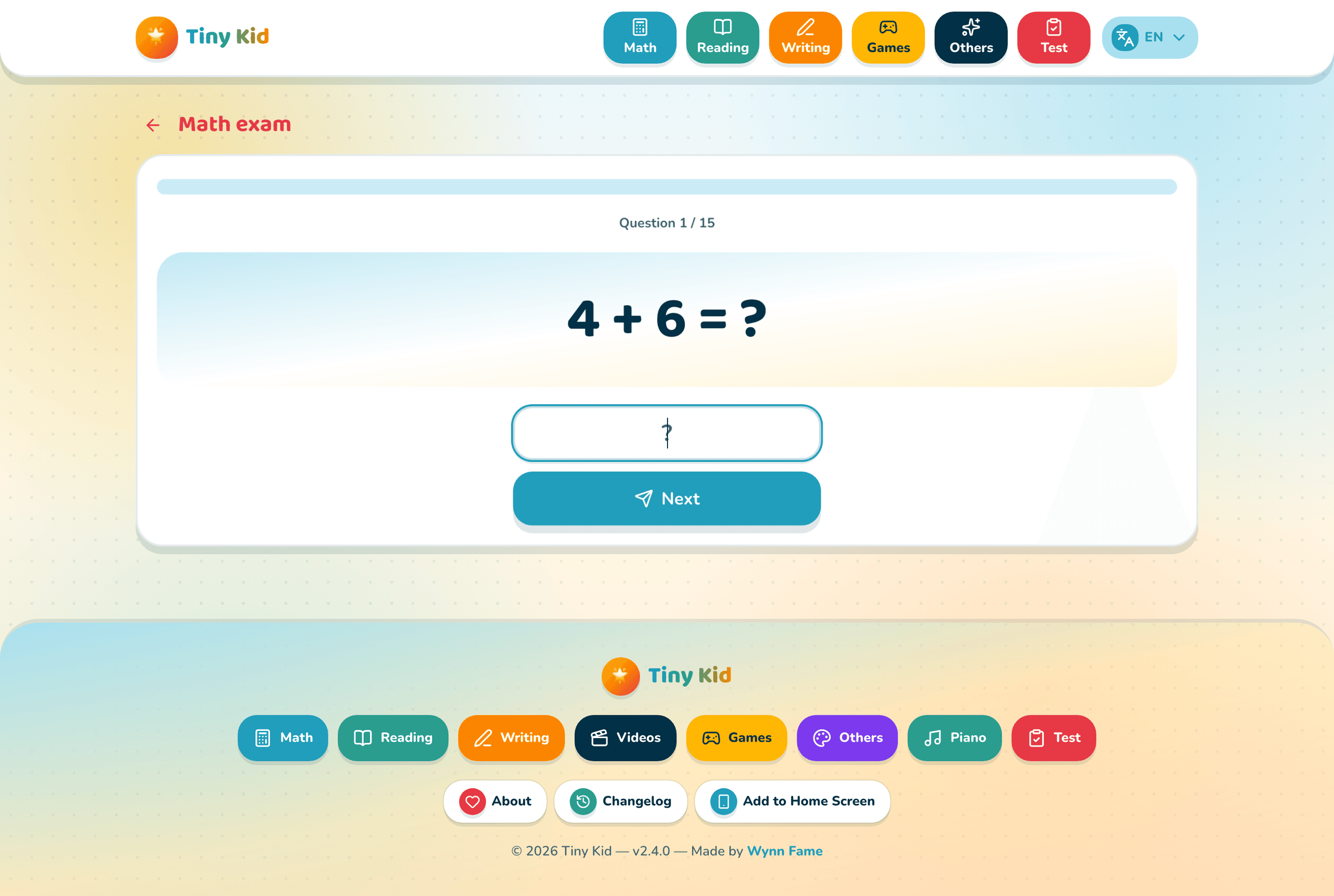 Tiny Kid — Aprender y Jugar